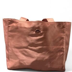 Coach Fragrance Tote Bag Womens‎ Medium Rose Gold Satin Metallic Shimmer